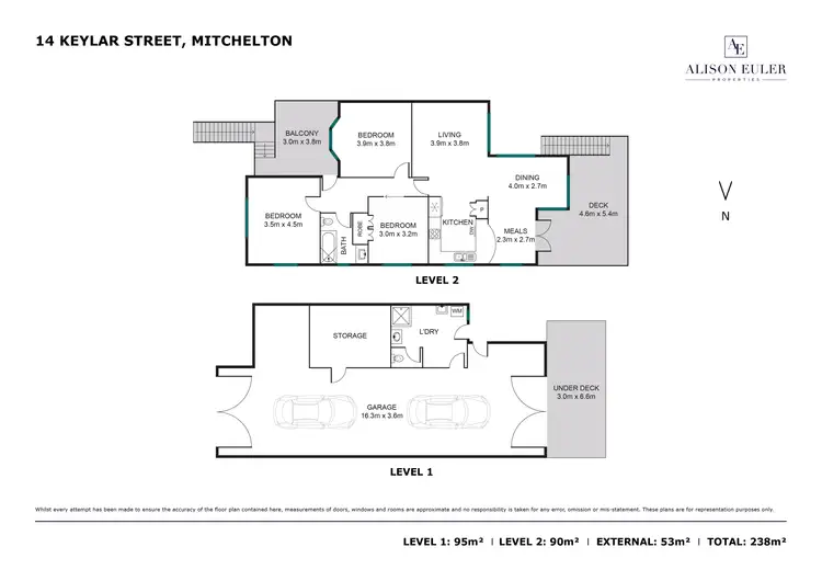 Floorplan of Homely house listing, 14 Keylar Street, Mitchelton QLD 4053