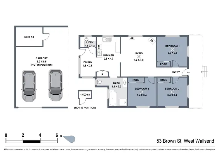 Floorplan of Homely house listing, 53 Brown Street, West Wallsend NSW 2286