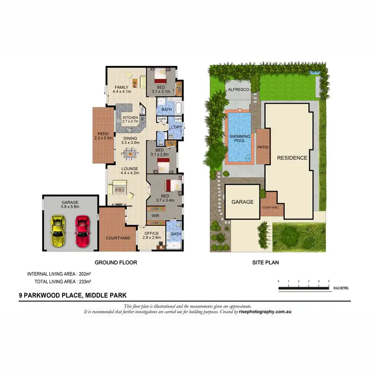 Floorplan of Homely house listing, 9 Parkwood Place, Middle Park QLD 4074