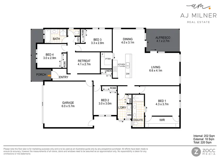 Floorplan of Homely house listing, 3 Mayfair Crescent, Baringa QLD 4551