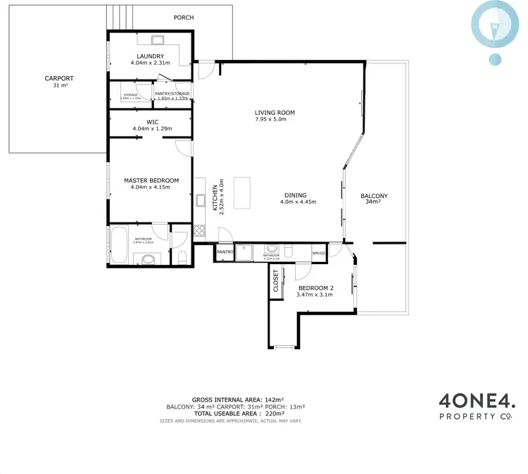 Floorplan of Homely unit listing, 2/704 Oceana Drive, Tranmere TAS 7018
