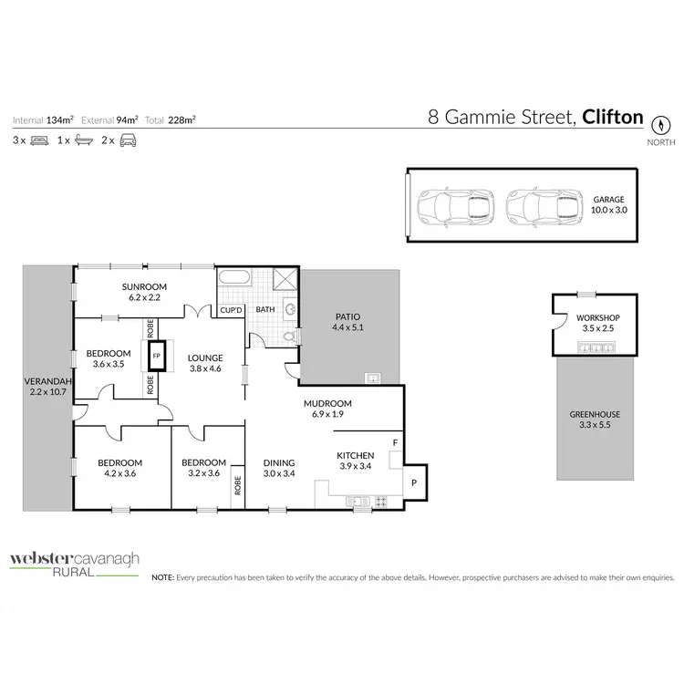 Floorplan of Homely house listing, 8 Gammie Street, Clifton QLD 4361