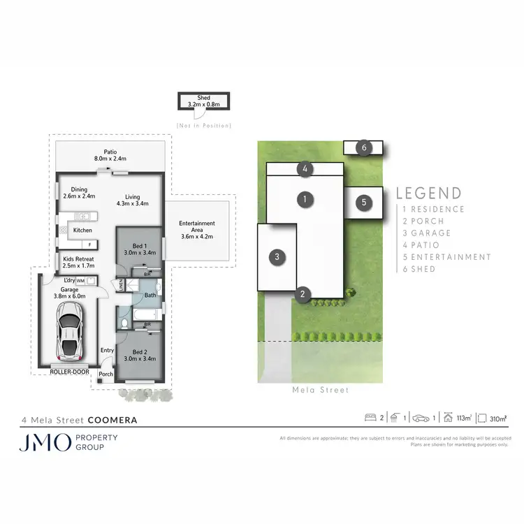 Floorplan of Homely house listing, 4 Mela Street, Coomera QLD 4209