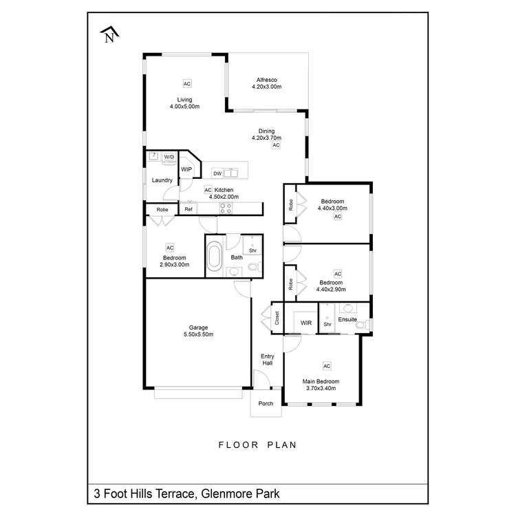 Floorplan of Homely house listing, 3 Foothills Terrace, Glenmore Park NSW 2745