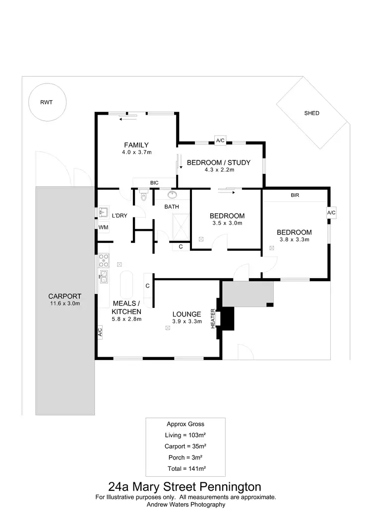 Floorplan of Homely house listing, 24a Mary Street, Pennington SA 5013