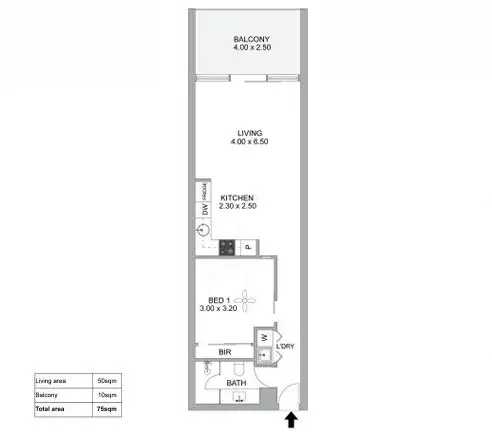 Floorplan of Homely apartment listing, 314/1-2 Tarni Court, New Port SA 5015