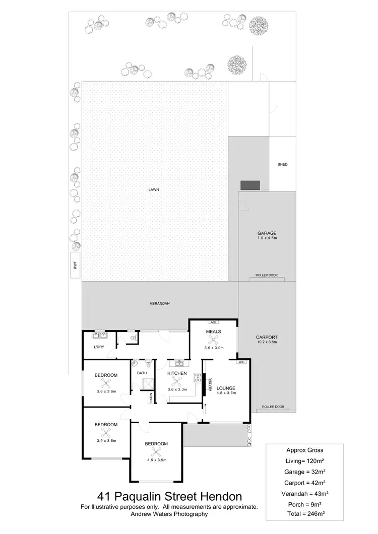 Floorplan of Homely house listing, 41 Paqualin Street, Hendon SA 5014
