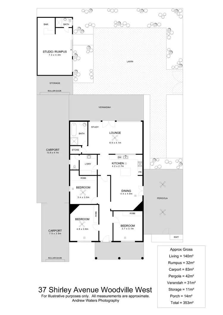 Floorplan of Homely house listing, 37 Shirley Avenue, Woodville West SA 5011