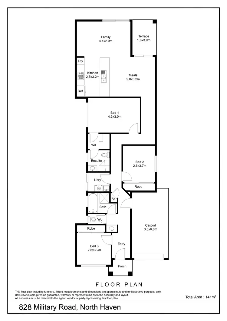 Floorplan of Homely house listing, 828 & 828a Military Road, North Haven SA 5018
