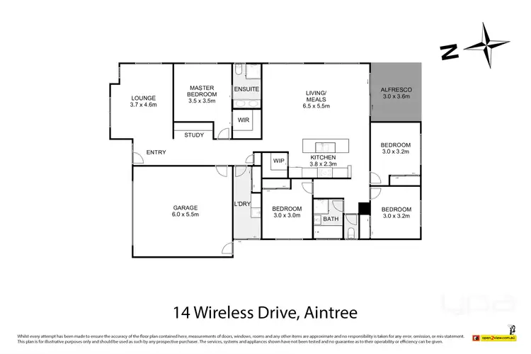 Floorplan of Homely house listing, 14 Wireless Drive, Aintree VIC 3336