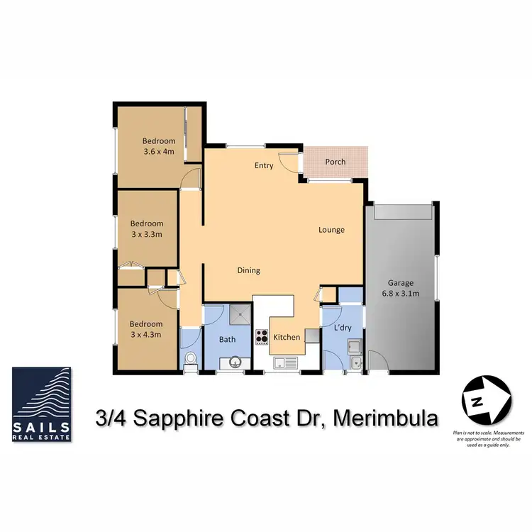 Floorplan of Homely unit listing, 3/4 Sapphire Coast Drive, Merimbula NSW 2548