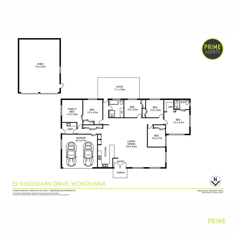 Floorplan of Homely house listing, 22 Kingsbarn Drive, Wondunna QLD 4655