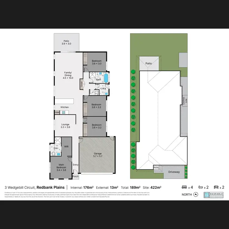 Floorplan of Homely house listing, 3 Wedgebill Circuit, Redbank Plains QLD 4301