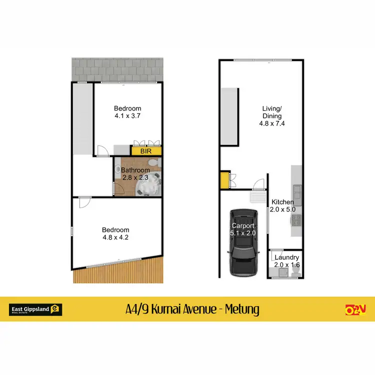 Floorplan of Homely apartment listing, A4/9 Kurnai Avenue, Metung VIC 3904