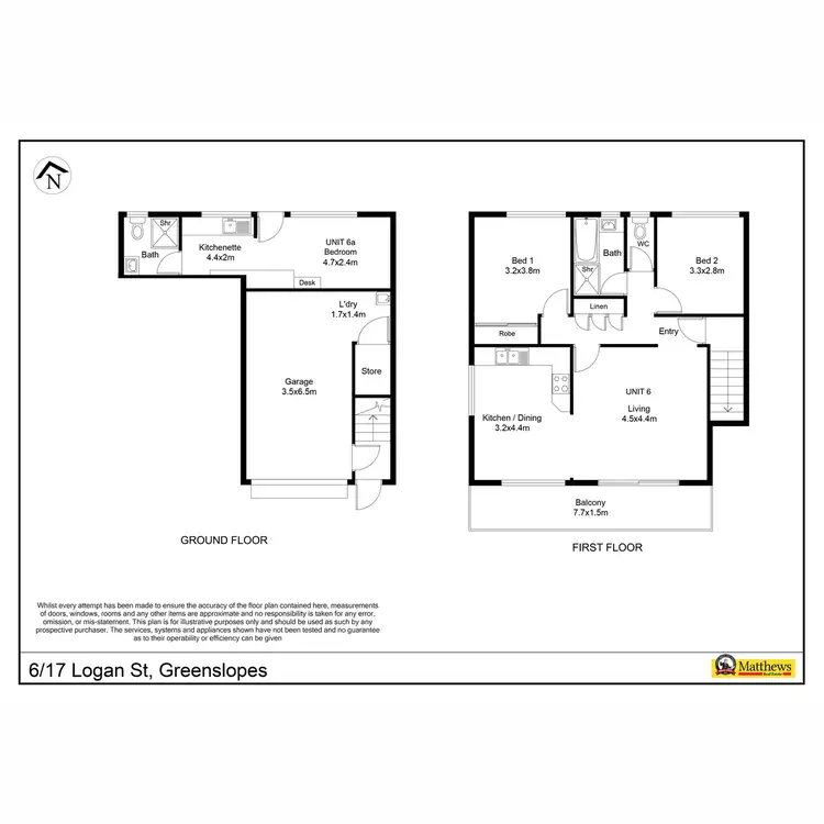 Floorplan of Homely unit listing, 6/17 Logan Street, Greenslopes QLD 4120