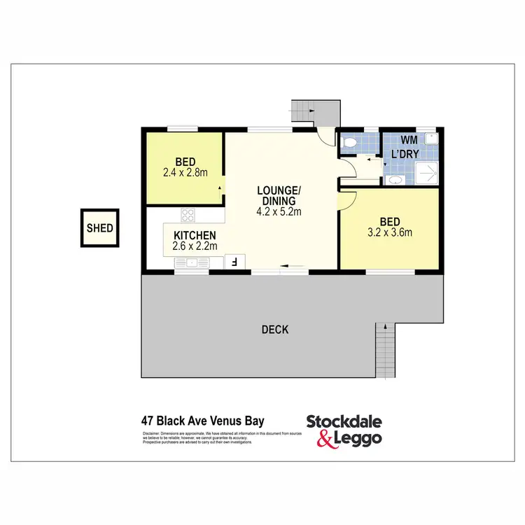 Floorplan of Homely house listing, 47 Black Avenue, Venus Bay VIC 3956