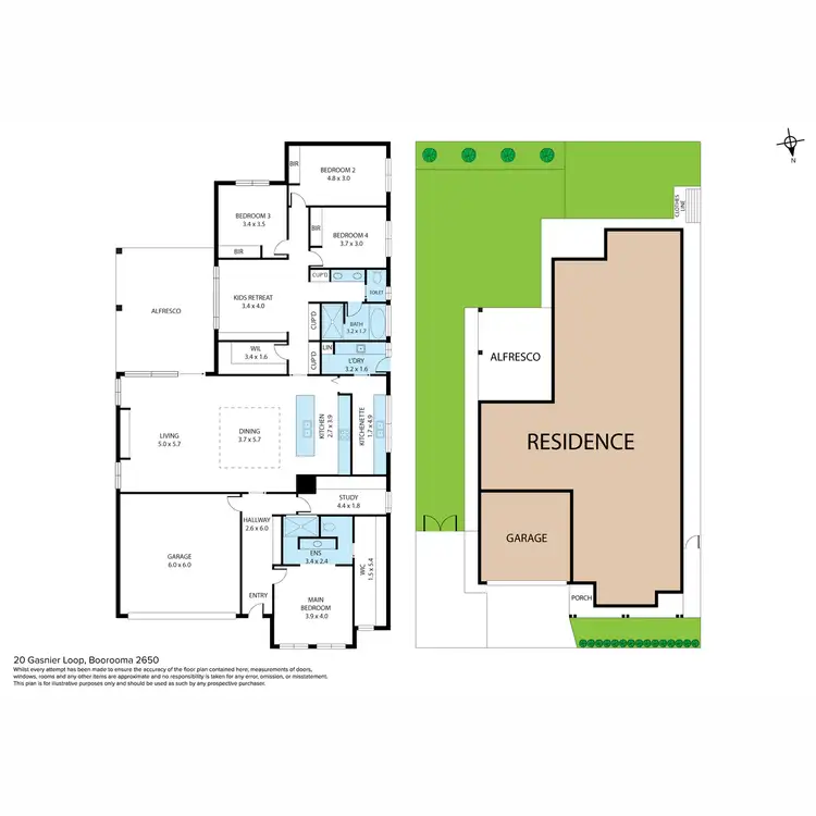 Floorplan of Homely house listing, 20 Gasnier Loop, Boorooma NSW 2650