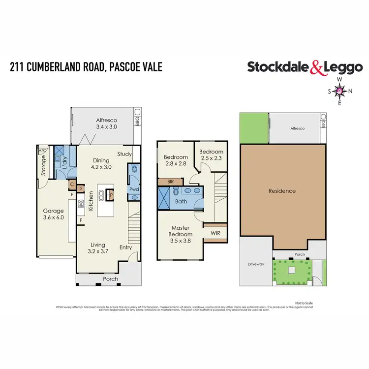 Floorplan of Homely townhouse listing, 211 Cumberland Road, Pascoe Vale VIC 3044