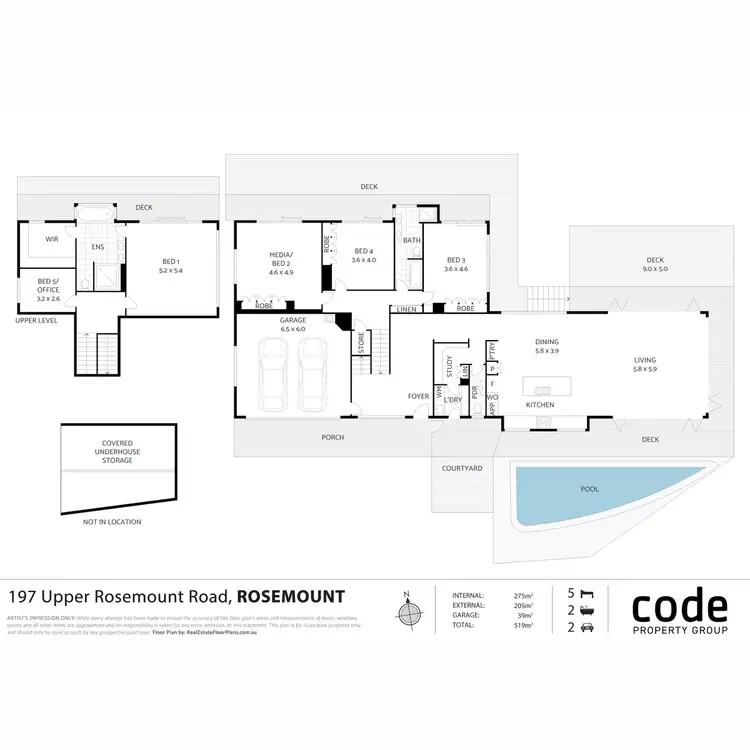 Floorplan of Homely house listing, 197 Upper Rosemount Road, Rosemount QLD 4560