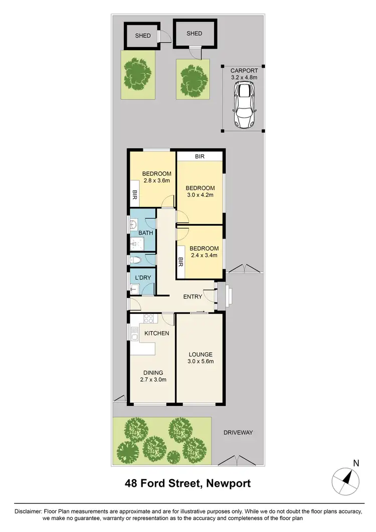Floorplan of Homely house listing, 48 Ford Street, Newport VIC 3015