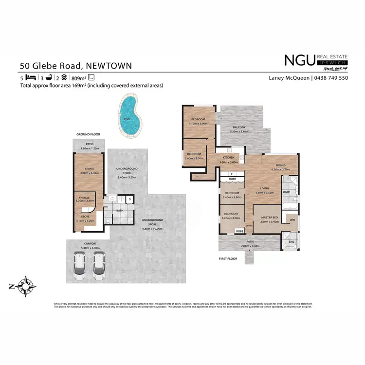 Floorplan of Homely house listing, 50 Glebe Road, Newtown QLD 4305