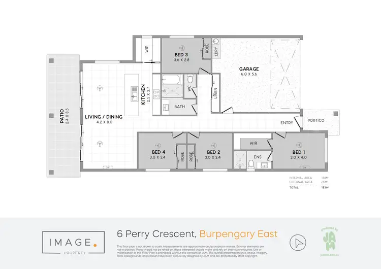 Floorplan of Homely house listing, 6 Perry Crescent, Burpengary East QLD 4505