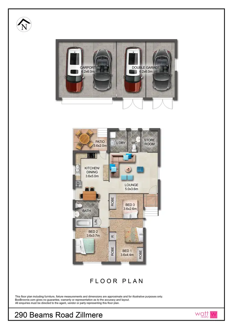Floorplan of Homely house listing, 290 Beams Road, Zillmere QLD 4034