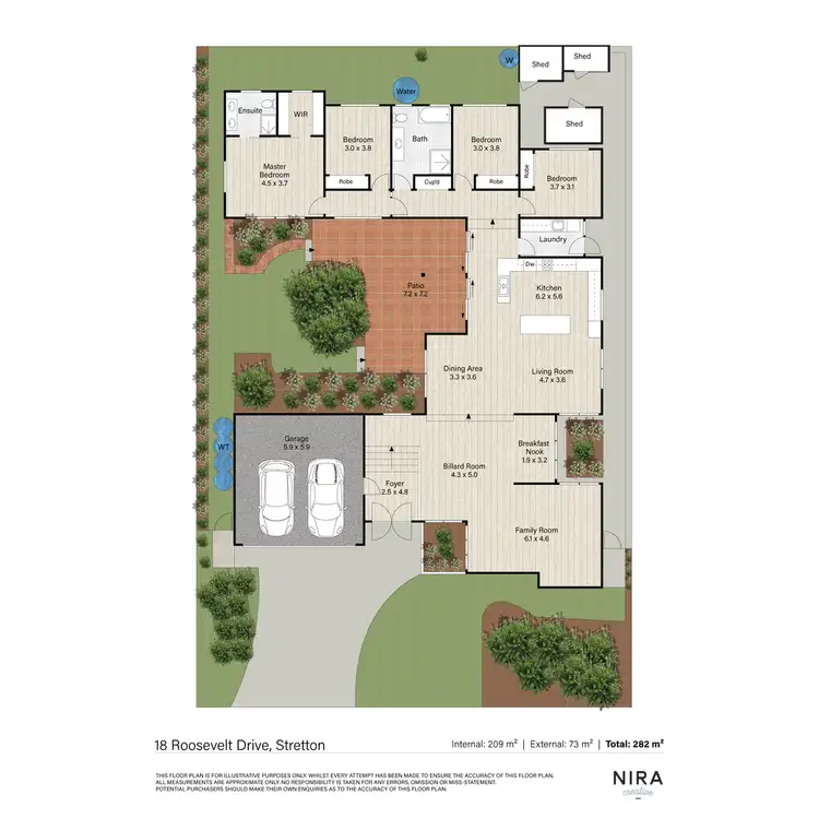 Floorplan of Homely house listing, 18 Roosevelt Drive, Stretton QLD 4116