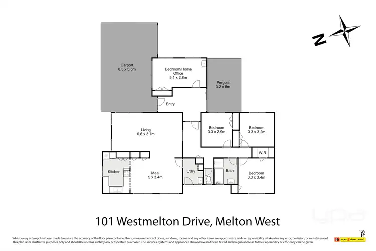 Floorplan of Homely house listing, 101 Westmelton Drive, Melton West VIC 3337