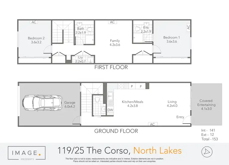 Floorplan of Homely townhouse listing, 119/25 The Corso, North Lakes QLD 4509