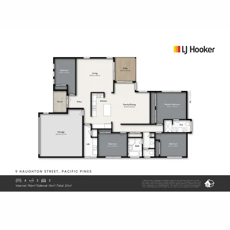 Floorplan of Homely house listing, 9 Haughton Street, Pacific Pines QLD 4211