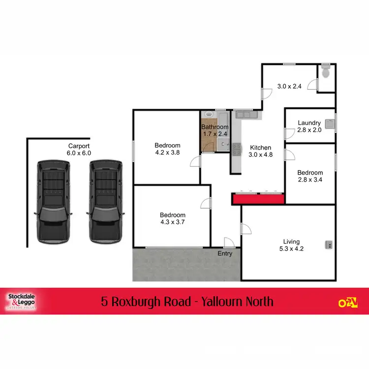 Floorplan of Homely house listing, 5 Roxburgh Road, Yallourn North VIC 3825