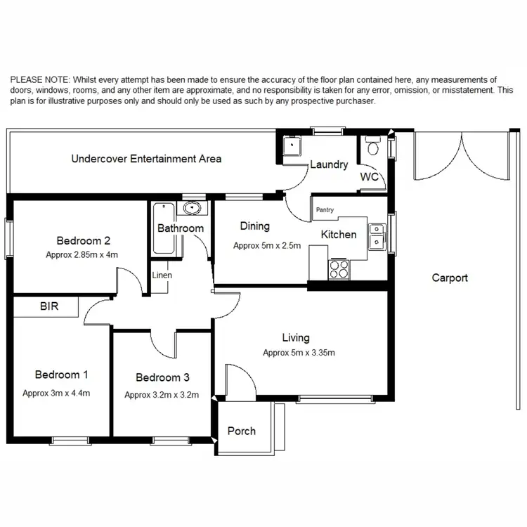 Floorplan of Homely house listing, 1 Kirkham Avenue, Port Augusta SA 5700