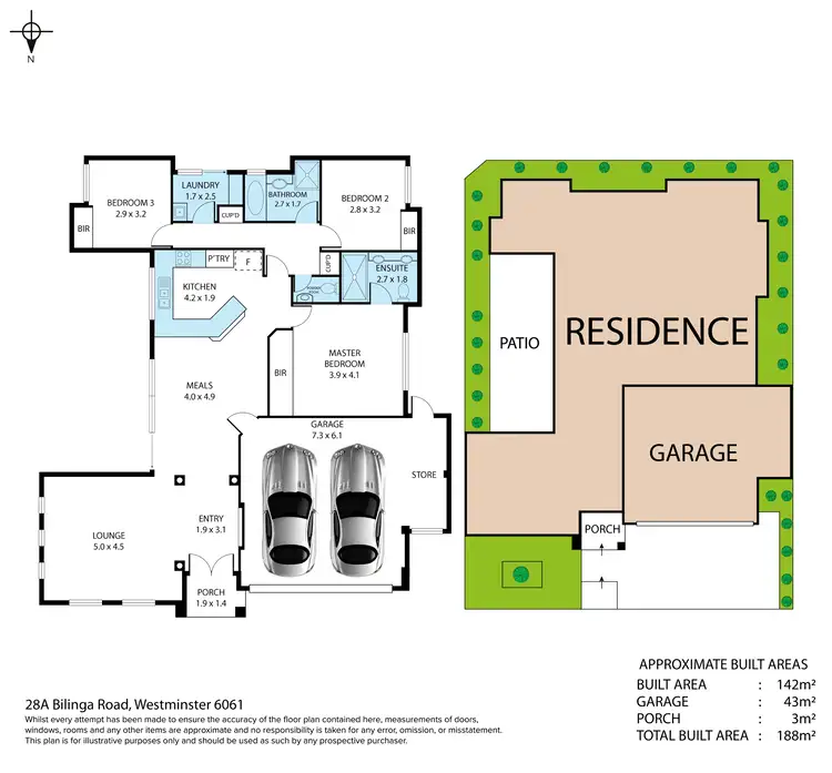 Floorplan of Homely house listing, 28A Bilinga Road, Westminster WA 6061