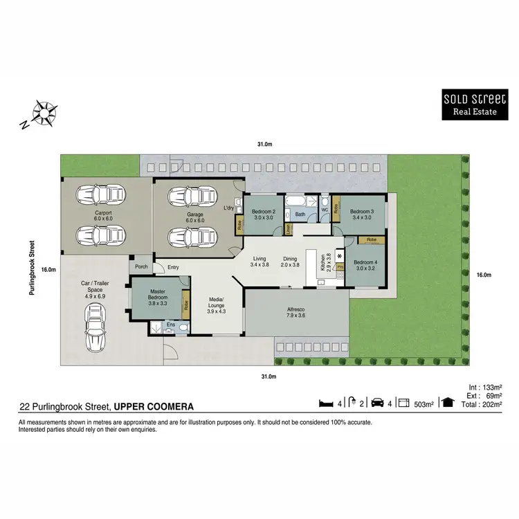 Floorplan of Homely house listing, 22 Purlingbrook Street, Upper Coomera QLD 4209
