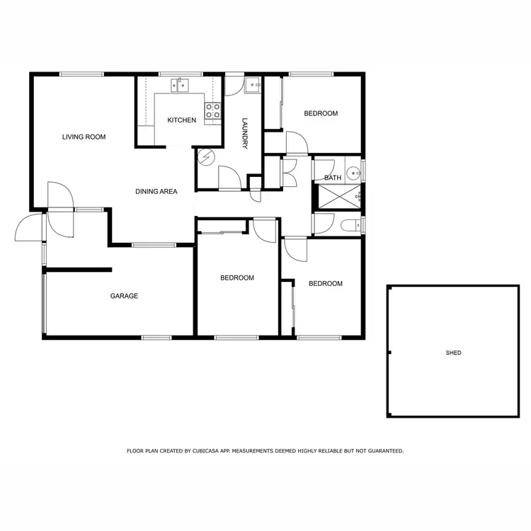 Floorplan of Homely house listing, 15 Meadow Street, Caboolture QLD 4510