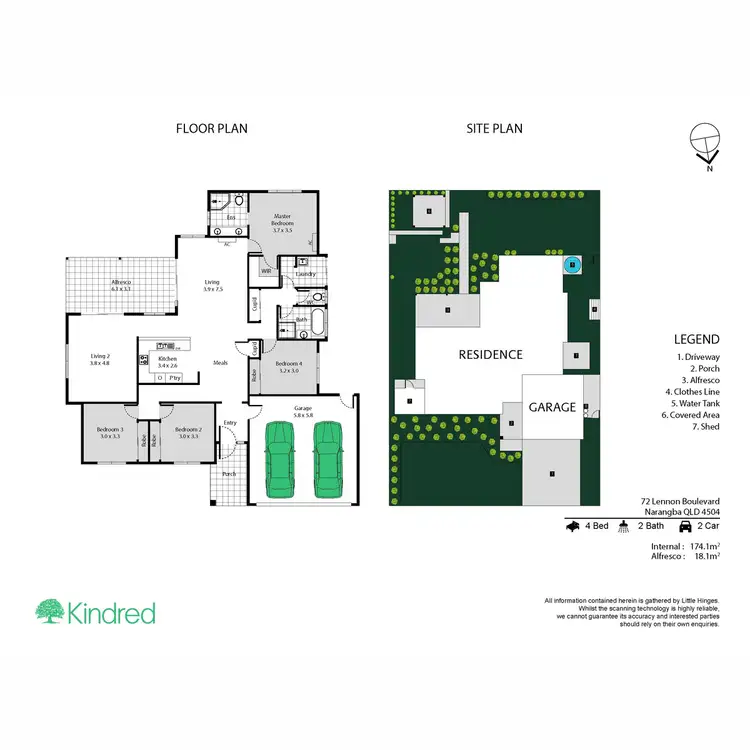 Floorplan of Homely house listing, 72 Lennon Boulevard, Narangba QLD 4504