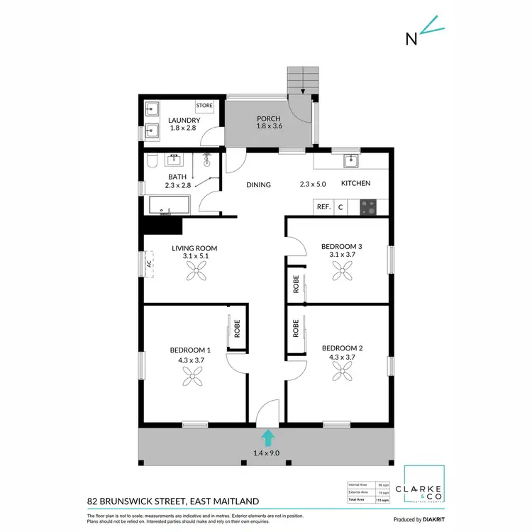 Floorplan of Homely house listing, 82 Brunswick Street, East Maitland NSW 2323