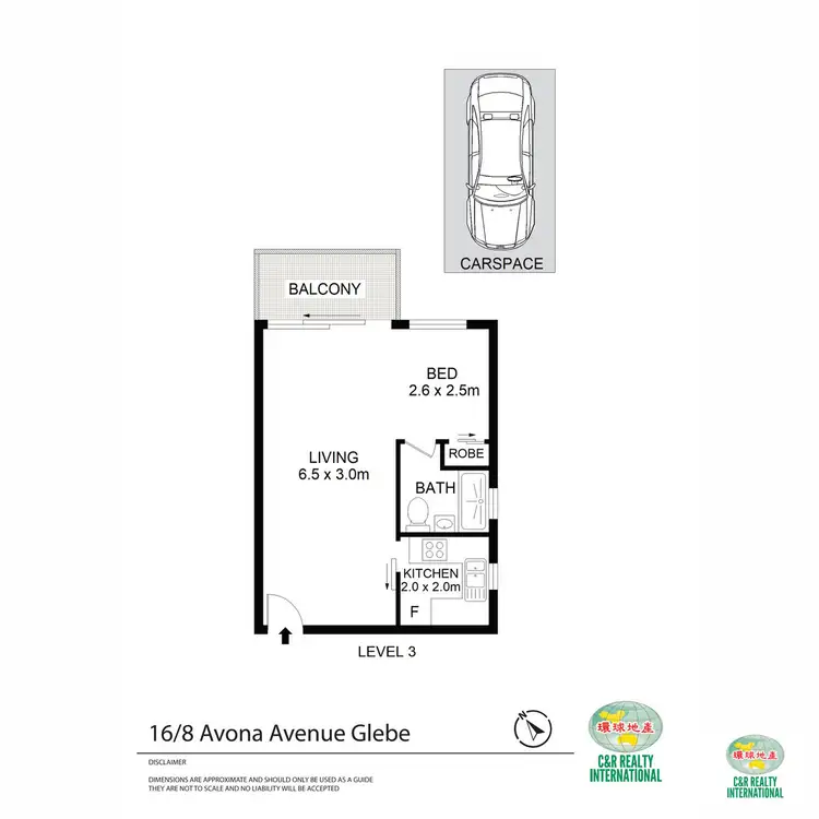 Floorplan of Homely apartment listing, 16/8 Avona Avenue, Glebe NSW 2037