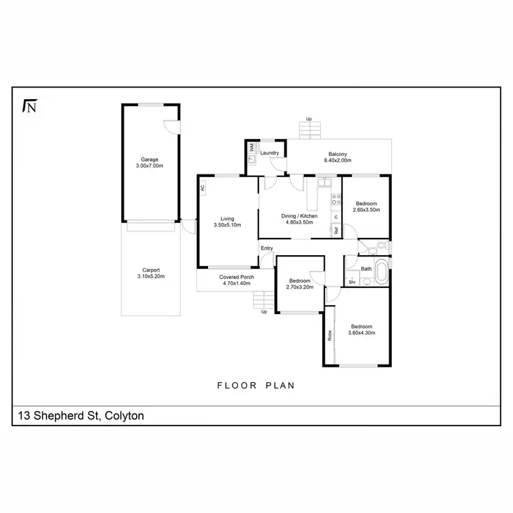 Floorplan of Homely house listing, 13 Shepherd Street, Colyton NSW 2760