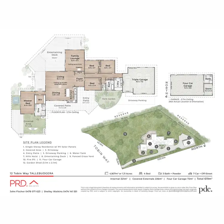 Floorplan of Homely rural property listing, 12 Tobin Way, Tallebudgera QLD 4228