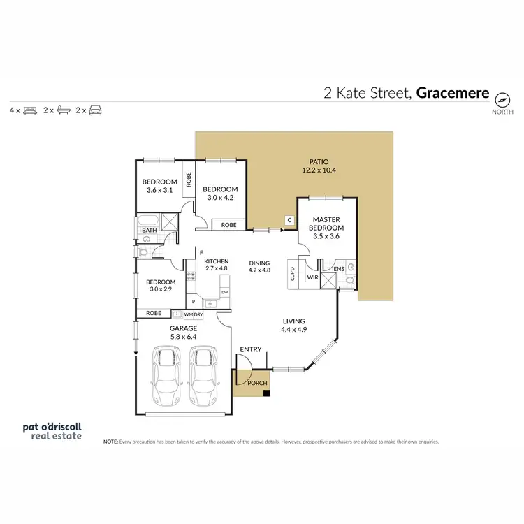 Floorplan of Homely house listing, 2 Kate Street, Gracemere QLD 4702