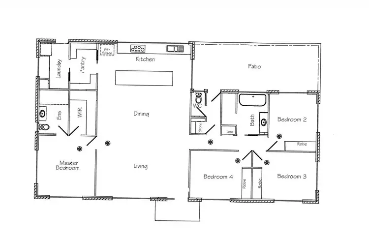 Floorplan of Homely house listing, 806 Gooburrum Road, Welcome Creek QLD 4670