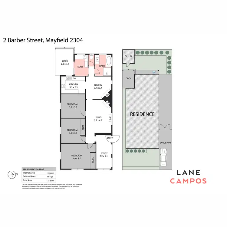 Floorplan of Homely house listing, 2 Barber Street, Mayfield NSW 2304