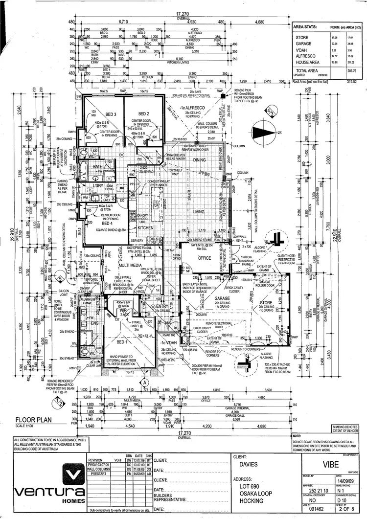 Floorplan of Homely house listing, 18 Osaka Loop, Hocking WA 6065