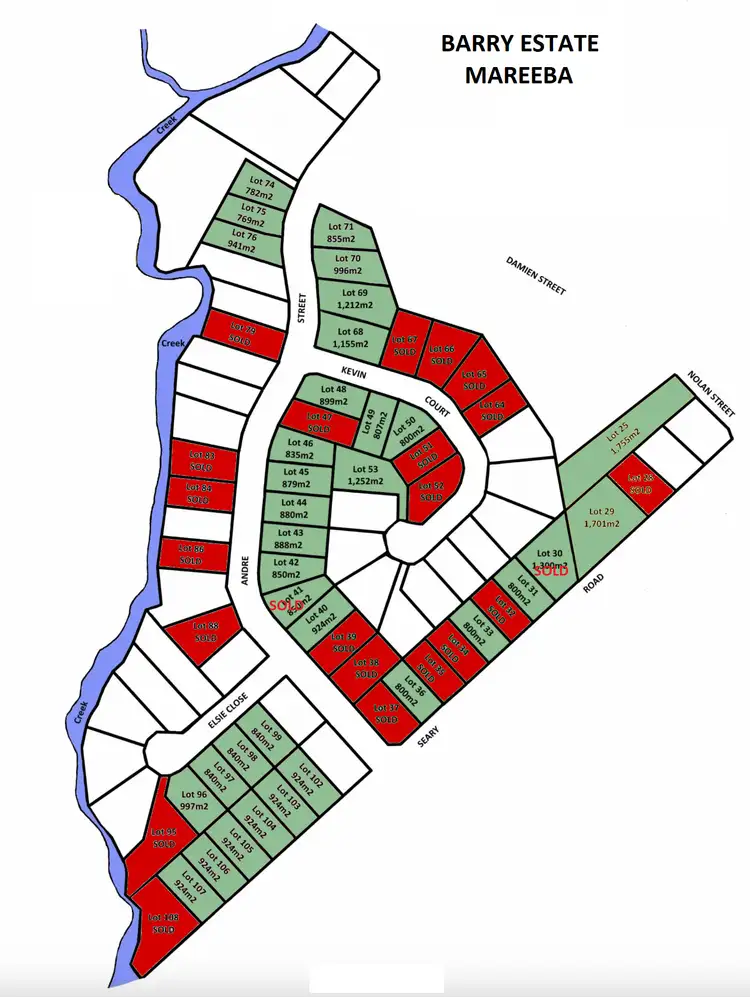 Floorplan of Homely land listing, LOT 68 Kevin Court, Mareeba QLD 4880