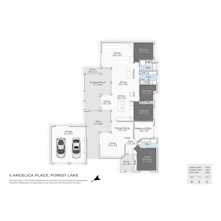 Floorplan of Homely house listing, 5 Angelica Place, Forest Lake QLD 4078