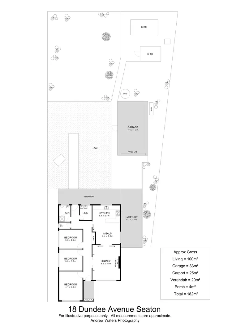 Floorplan of Homely house listing, 18 Dundee Avenue, Seaton SA 5023