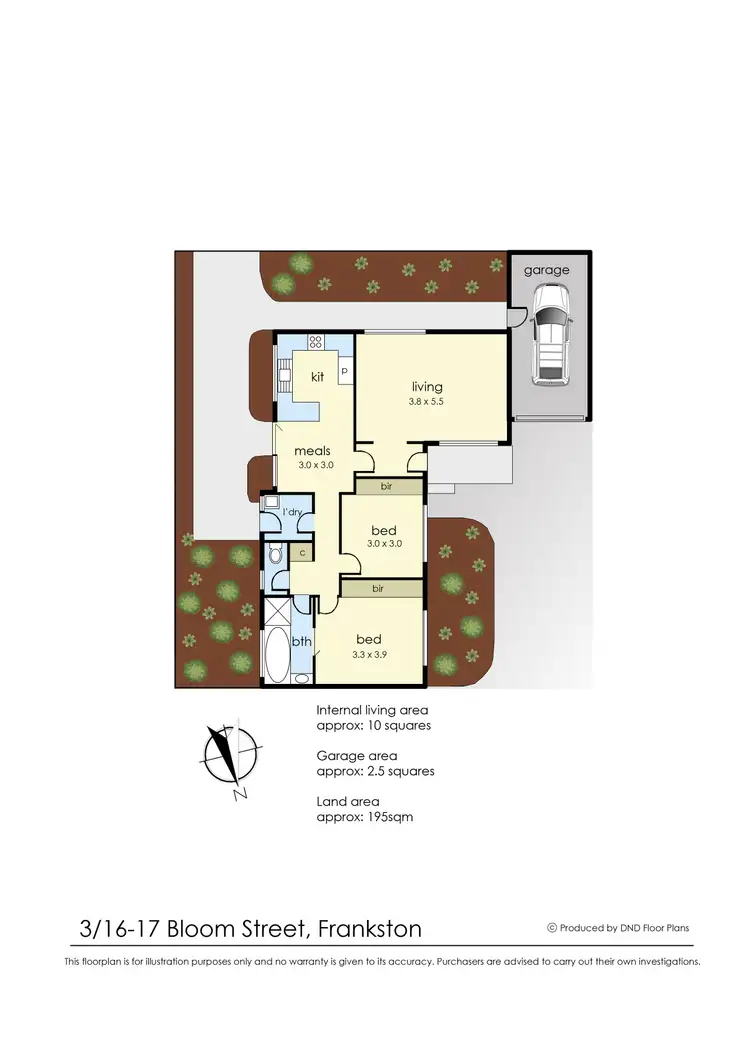 Floorplan of Homely unit listing, 3/16-17 Bloom Street, Frankston VIC 3199