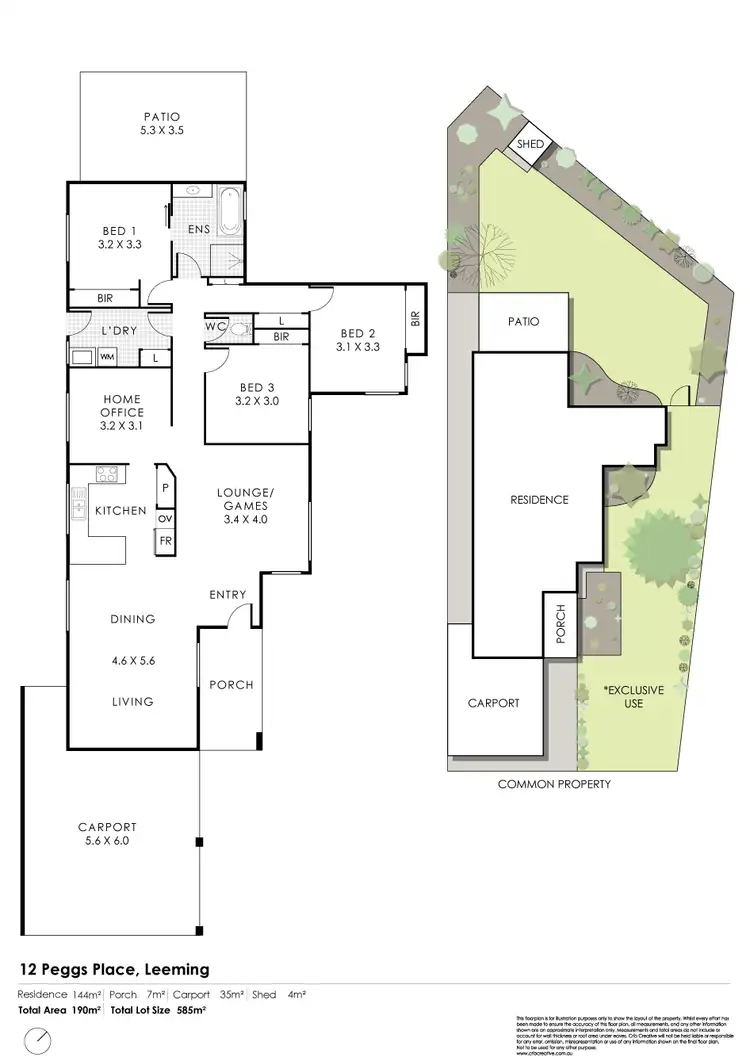 Floorplan of Homely house listing, 12B Peggs Place, Leeming WA 6149